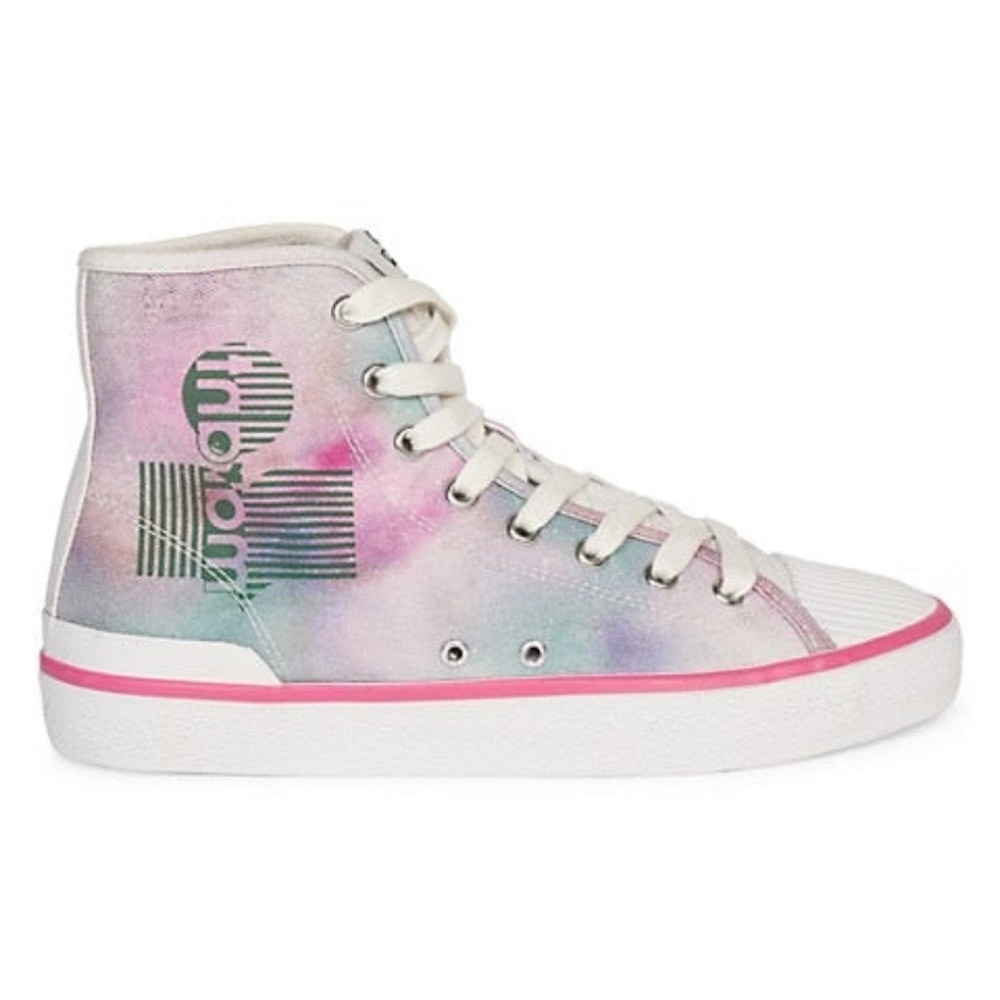 Isabel Marant Benkeen Tie Dye Canvas High Top Sneakers